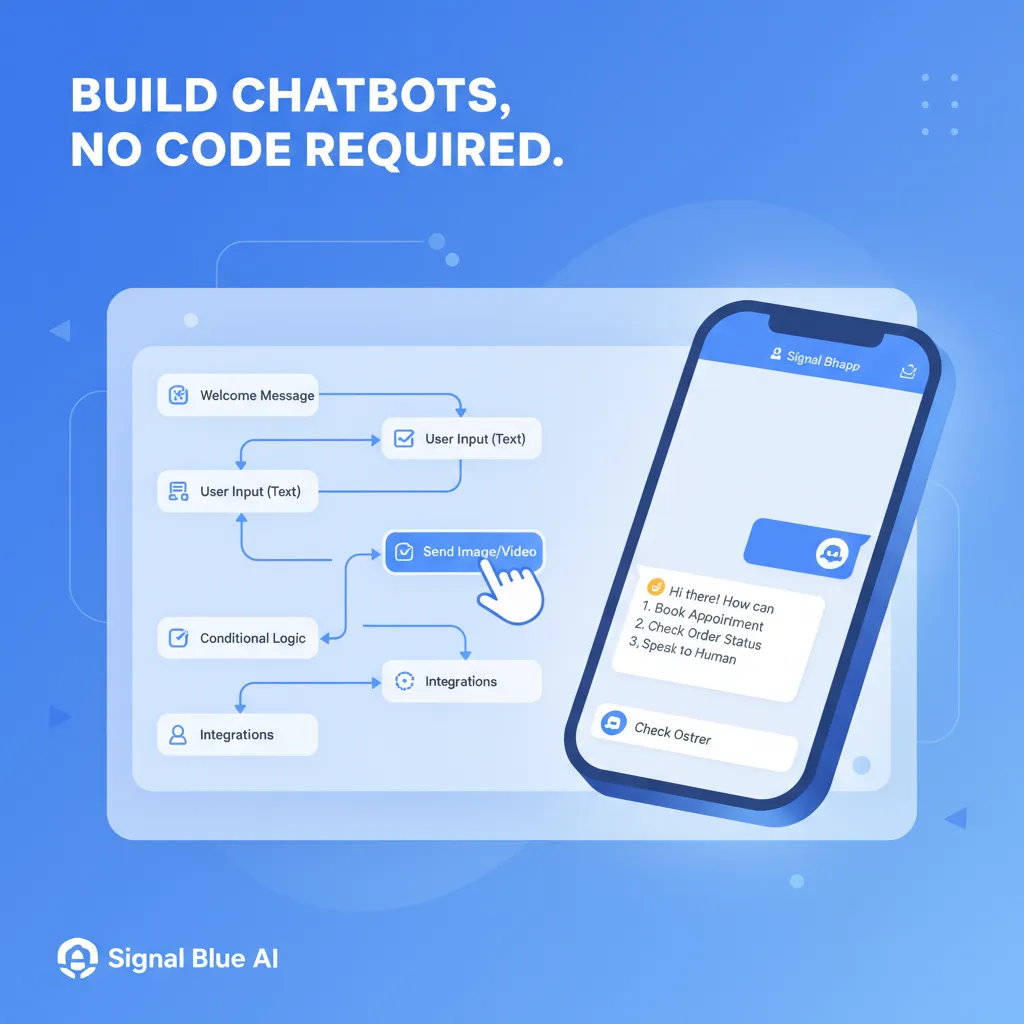WhatsApp Chatbot Builder No Code: Create Powerful Bots in Minutes (2026 Guide)