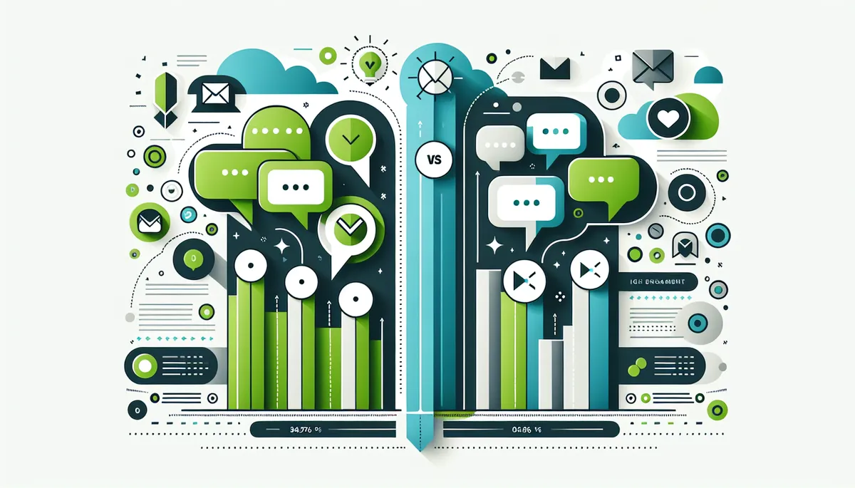 WhatsApp CRM vs Email CRM comparison infographic showing 98% vs 20% open rates for small businesses