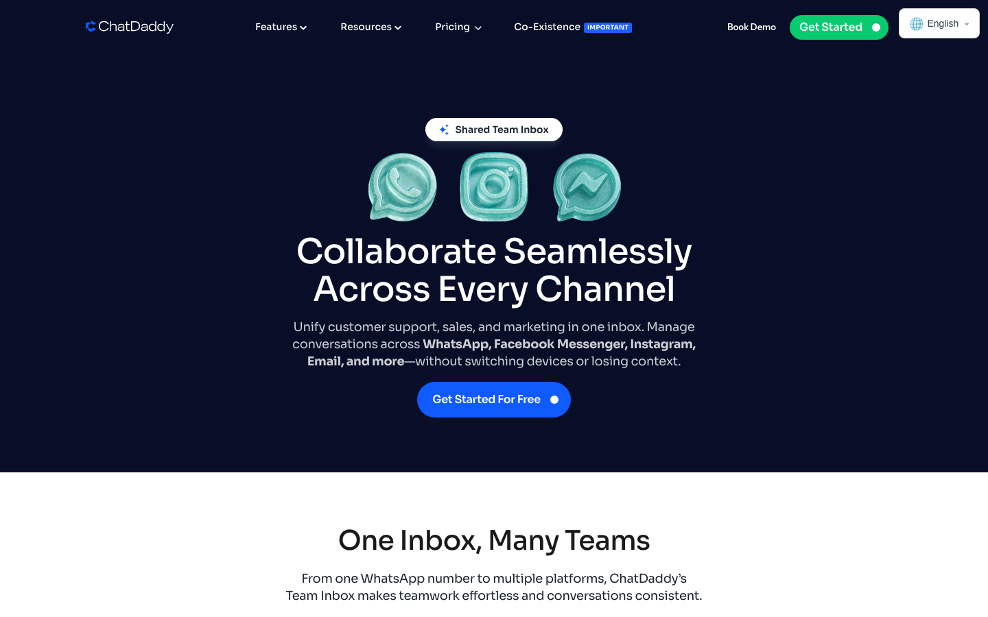 ChatDaddy WhatsApp CRM shared team inbox for collaboration